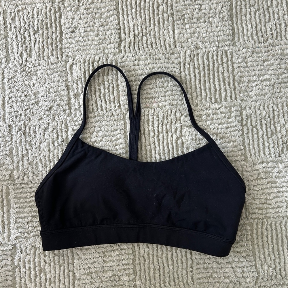 Lululemon Black Flow Y Bra Size 8